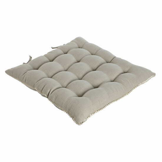 Stoelkussen Home ESPRIT Zand 42 x 42 x 6 cm 1