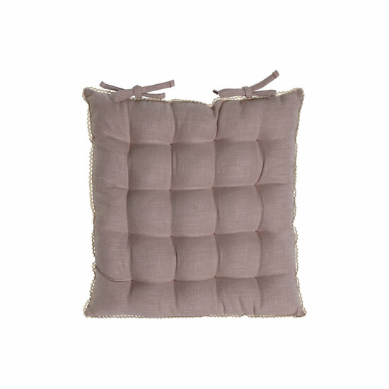 Stoelkussen Home ESPRIT Mauve 42 x 42 x 6 cm 3