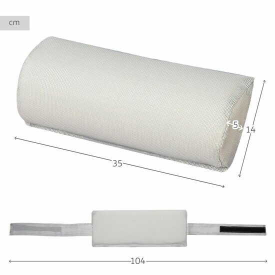 Stoelkussen Aktive Grijs 35 x 5 x 14 cm (12 Stuks) 5