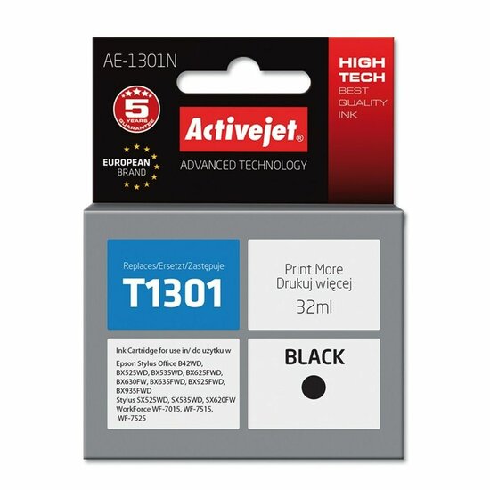 Originele inktcartridge Activejet AE-1301N Zwart 1