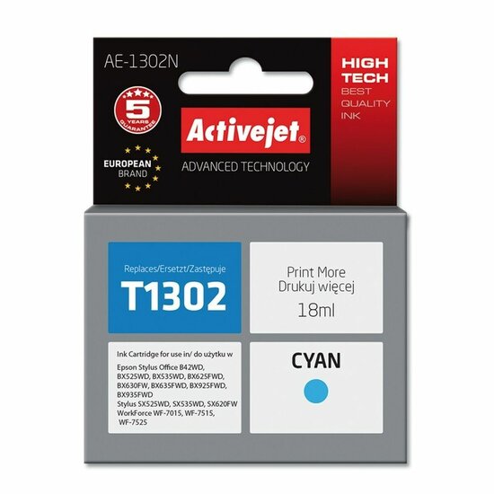 Originele inktcartridge Activejet AE-1302N Cyaan 1