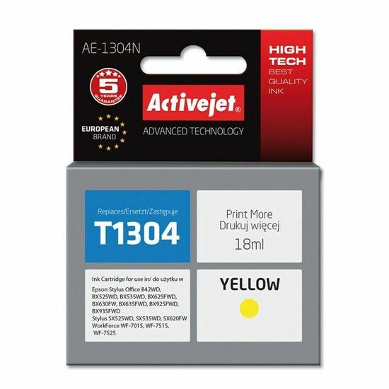 Originele inktcartridge Activejet AE-1304N Geel 1