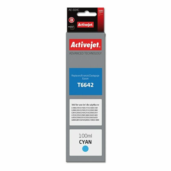 Originele inktcartridge Activejet AE-664C Cyaan 1