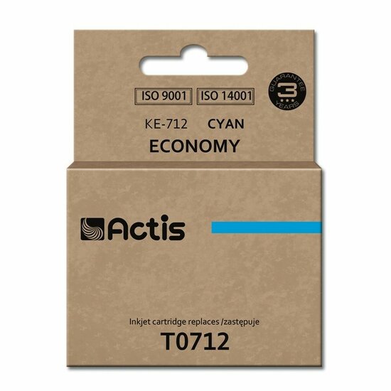 Originele inktcartridge Actis KE-712 Cyaan 1