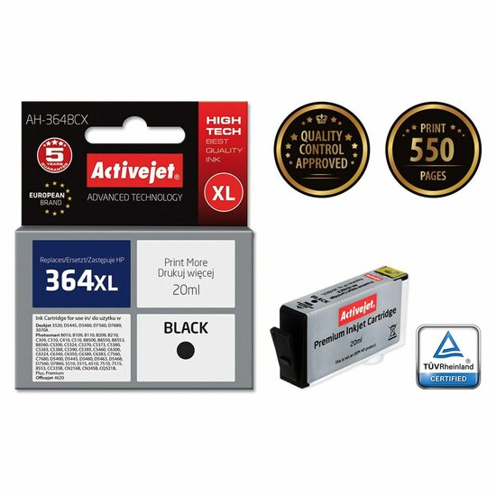 Originele inktcartridge Activejet AH-364BCX Geel Zwart 2