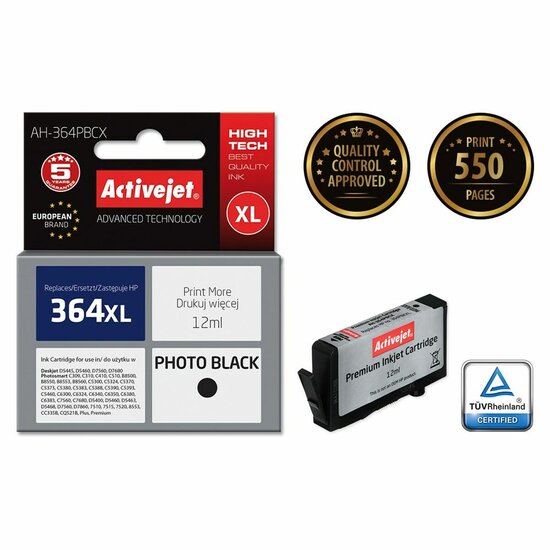 Originele inktcartridge Activejet AH-364BCX Zwart 2