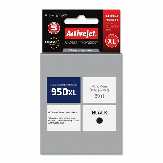 Originele inktcartridge Activejet AH-950BRX Zwart 1