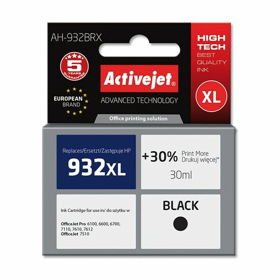 Originele inktcartridge Activejet AH-932BRX Zwart 1