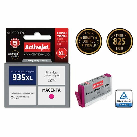 Originele inktcartridge Activejet AH-935MRX Wit Magenta 2