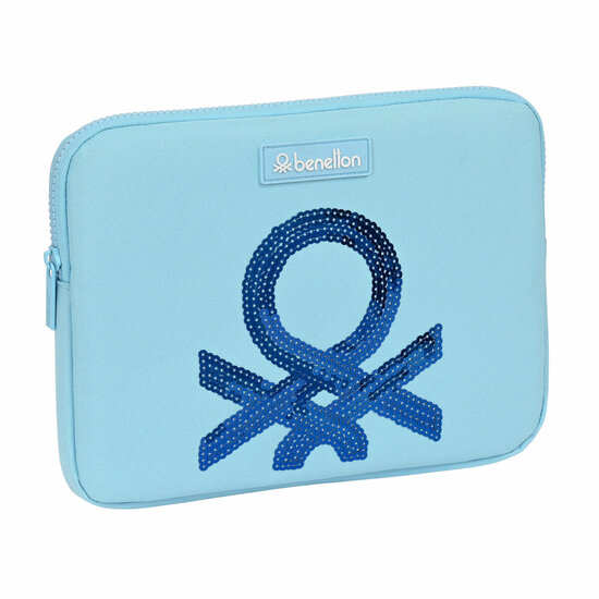 Laptophoes Benetton Sequins Licht Blauw (31 x 23 x 2 cm) 1