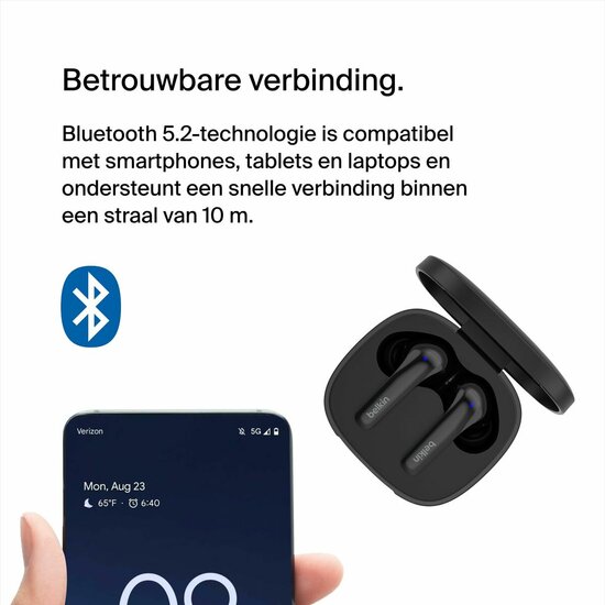 In-ear Bluetooth oordopjes Belkin AUC010BTBK Zwart 2