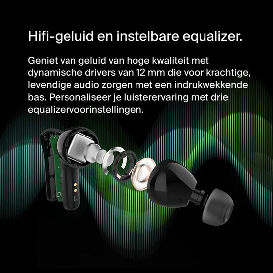 In-ear Bluetooth oordopjes Belkin AUC010BTBK Zwart 4