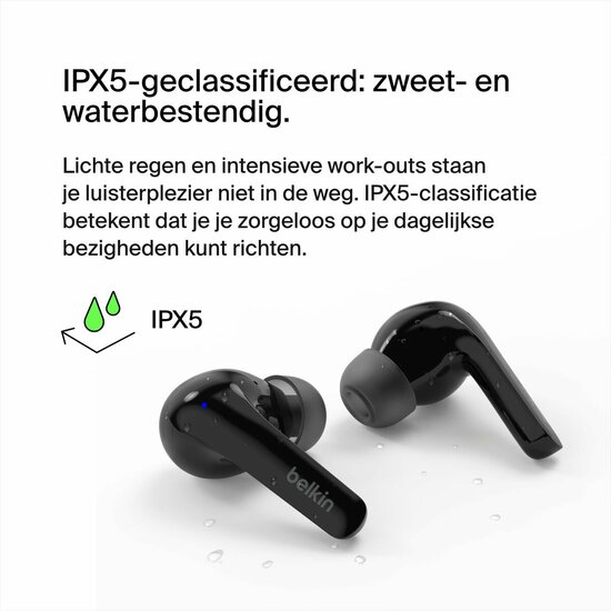 In-ear Bluetooth oordopjes Belkin AUC010BTBK Zwart 6