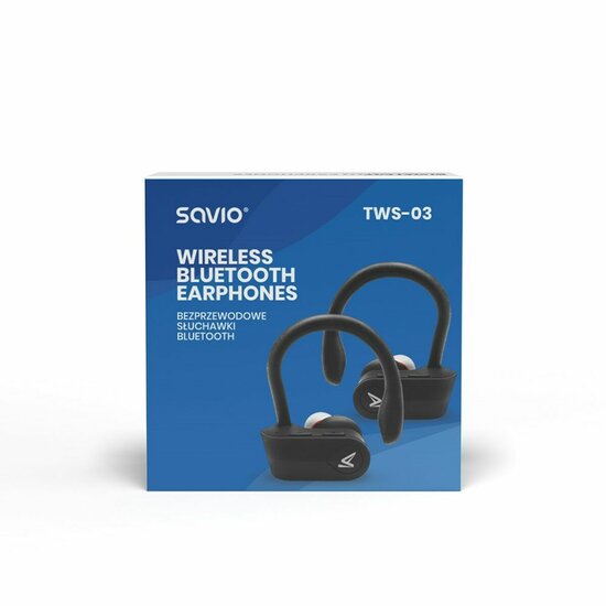 In-ear Bluetooth oordopjes Savio TWS-03 Zwart Grafiet 4