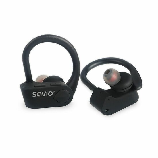 In-ear Bluetooth oordopjes Savio TWS-03 Zwart Grafiet 5