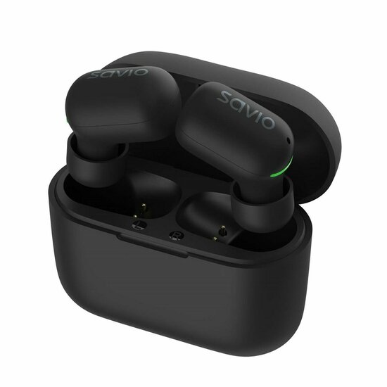 In-ear Bluetooth oordopjes Savio TWS-09 Zwart 7