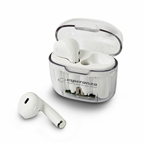 In-ear Bluetooth oordopjes Esperanza EH237W Wit 1