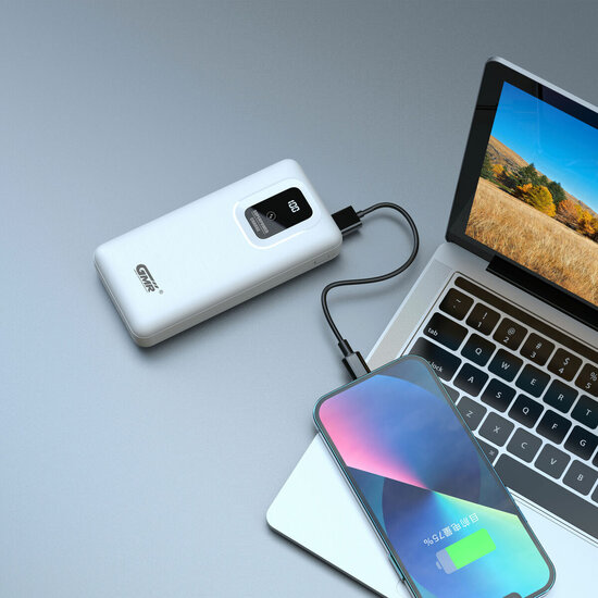 Powerbank Goms Herlaadbaar Wit USB-C 4