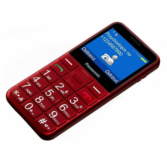 Senioren Telefoon Panasonic KX-TU155EXRN 2,4&quot; Rood 4