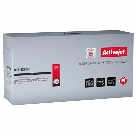 Compatibel Toner Activejet ATB-423BN Zwart 1