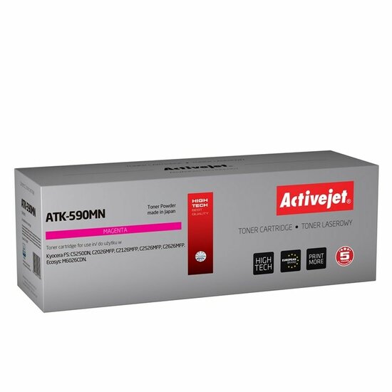 Compatibel Toner Activejet ATK-590M Zwart Magenta 1