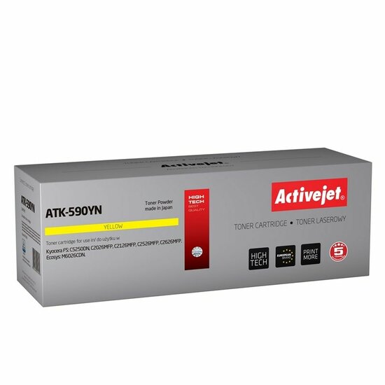 Compatibel Toner Activejet ATK-590YN Geel 1