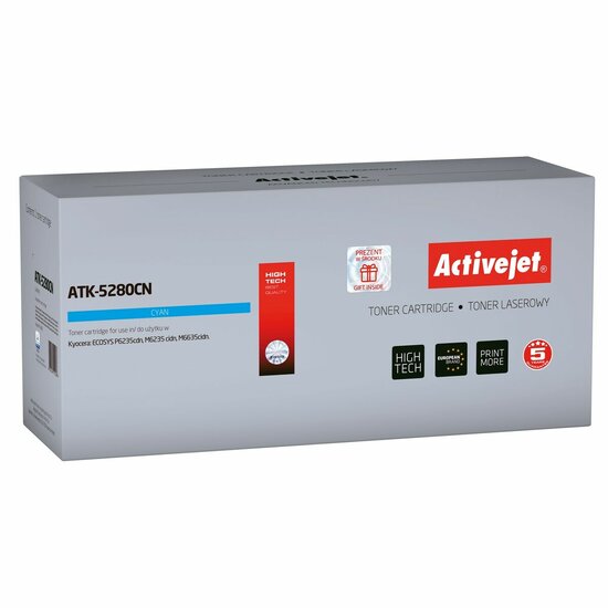 Compatibel Toner Activejet ATK-5280CN Cyaan 1