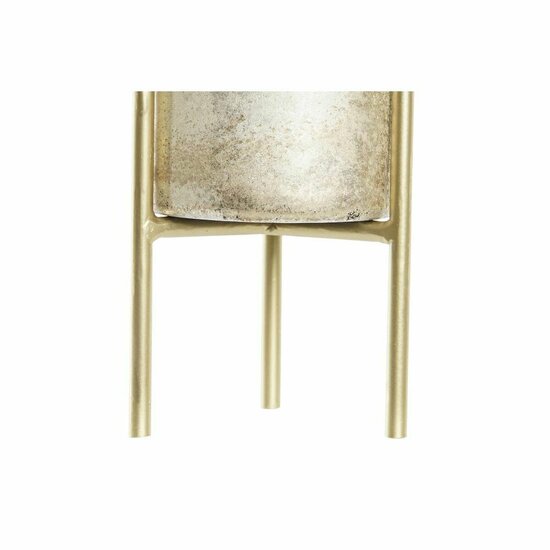 Kaarshouder DKD Home Decor 10 x 10 x 23 cm Kristal Gouden Metaal Tweekleurig 3