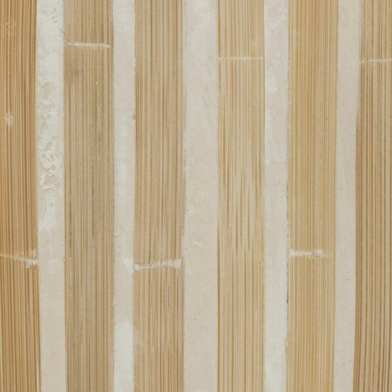 Kaarshouder Beige Bamboe Hout MDF 10,5 x 10,5 x 21 cm 3