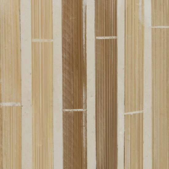 Kaarshouder Beige Bamboe Hout MDF 10,5 x 10,5 x 16 cm 3