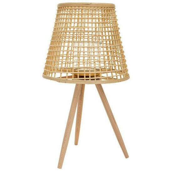 Lantaarn Alexandra House Living Natuurlijk Bamboe Rotan 36 x 64 x 36 cm 2