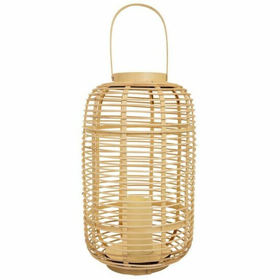 Lantaarn Alexandra House Living Natuurlijk Bamboe Rotan 29 x 48 x 29 cm 2