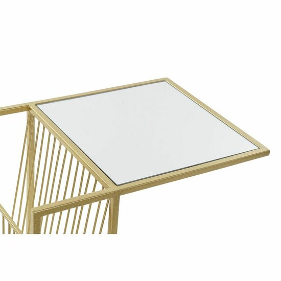 Tijdschriftenrek DKD Home Decor Gouden Metaal Spiegel 48 x 35 x 71 cm 5