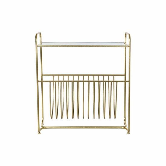 Tijdschriftenrek DKD Home Decor Spiegel Gouden Metaal (76 x 35 x 83 cm) 1