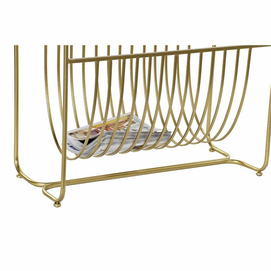 Tijdschriftenrek DKD Home Decor Spiegel Gouden Metaal (76 x 35 x 83 cm) 5