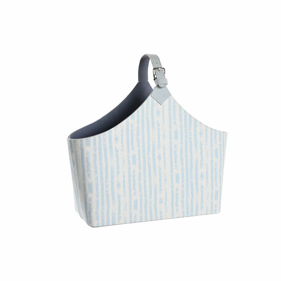 Tijdschriftenrek DKD Home Decor 49 x 17 x 45 cm Blauw Wit Mediterrane 1