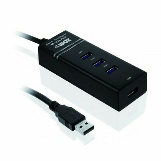 USB-HUB Ibox IUH3FB Zwart 1