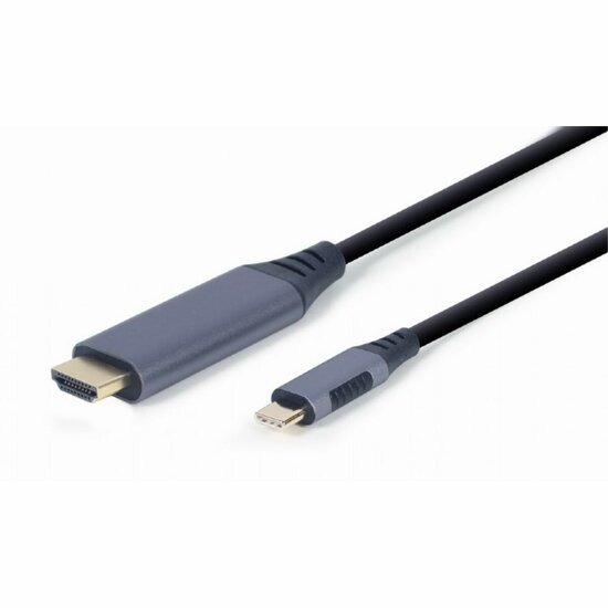 Adapter HDMI naar DVI GEMBIRD CC-USB3C-HDMI-01-6 Zwart/Gris 1,8 m 1