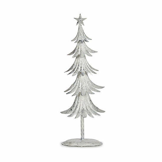 Kerstboom 17,5 x 50 x 11 cm Metaal Wit 1