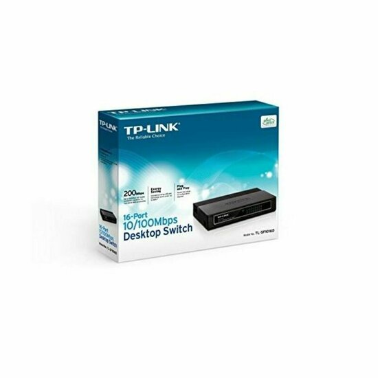 Desktop Switch TP-Link TL-SF1016D 16P 100/100M Zwart 8