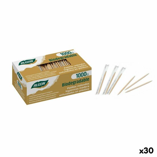 Tandenstokers Algon Set 1000 Onderdelen (30 Stuks) 1