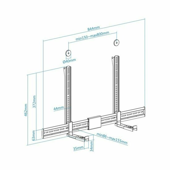 TV houder TooQ TQSBM-01 2