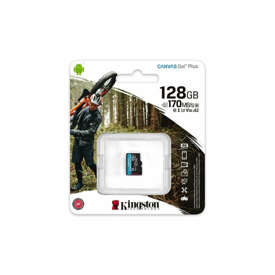 Micro SD kaart Kingston Canvas Go! Plus 128 GB 4