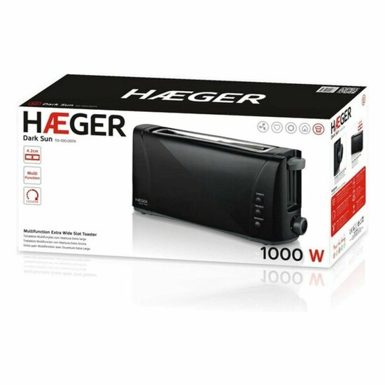 Broodrooster Haeger TO-100.007A 1000 W Zwart 2