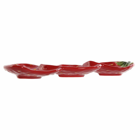 Snackdienblad Home ESPRIT Rood Modern 32 x 11,5 x 3,2 cm 3