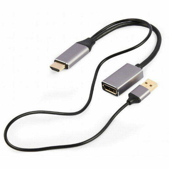 Adapter DisplayPort naar HDMI GEMBIRD A-HDMIM-DPF-02 Zwart 4K Ultra HD 1