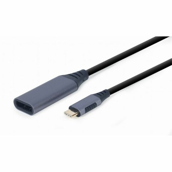 Adapter USB-C naar DisplayPort GEMBIRD A-USB3C-DPF-01 Grijs 1