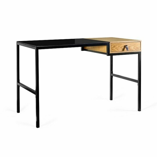 Bureau Unique LESTE JSBG-142-1 Zwart Staal 120 x 76 x 60 cm 1