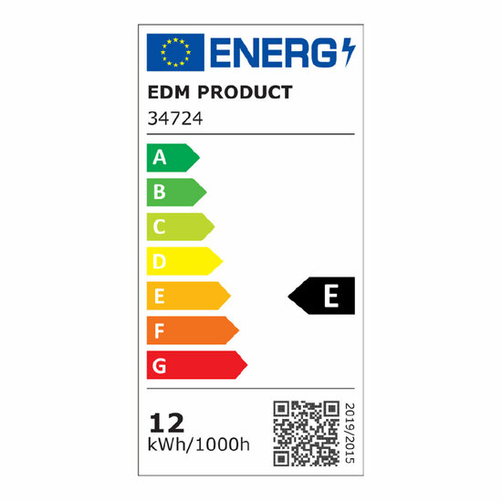 Wandlamp EDM 34724 Wit Polymeer A E 12 W 75 W 1080 lm Buitenkant (4000 K) 3