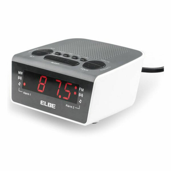 Wekkerradio ELBE CR-932 AM/FM Wit 2